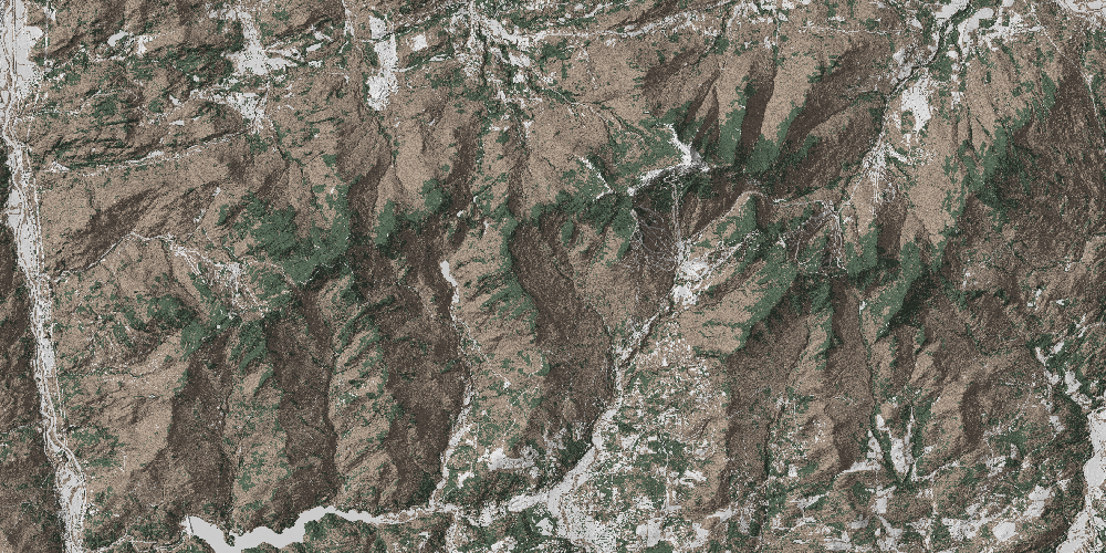 High resolution elevation map of the Mount Mansfield region from the Winooski to the Lamoille.